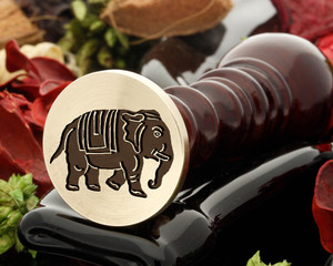 Elephant Wax Seal Stamp D1