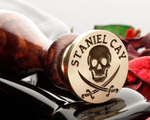 Skull and Sword Wax Seal Stamp Skull and Sword Wax Seal Stamp