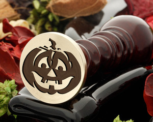Pumpkin D1 Halloween wax seal