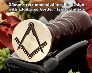 Masonic Square and Compass D6 Wax Seal Masonic Square and Compass D6 Wax Seal