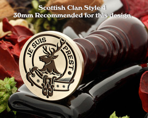 Fraser of Lovat Scottish Clan Wax Seal D4 - Je Suis Prest Fraser of Lovat Scottish Clan Wax Seal D4 - Je Suis Prest