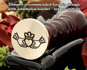 ﻿Claddagh D4 Wax Seal Stamp