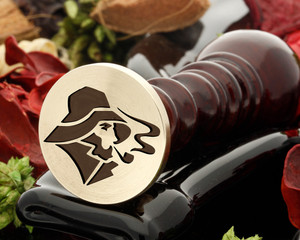 Wax seal, reversed for engraving Wax seal, reversed for engraving