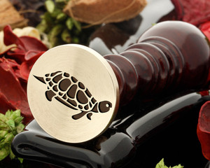 Wax seal, reversed for engraving Wax seal, reversed for engraving