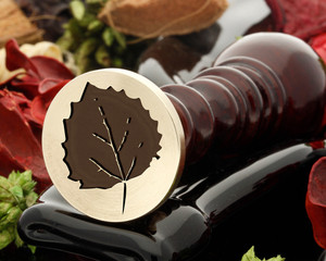 Aspen leaf Wax Seal Stamp Aspen leaf Wax Seal Stamp