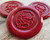Ganesh Peel and Stick Wax Seal stickers - Traditional Red