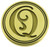 Initial Q, example double circle border Initial Q, example double circle border