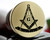 Bespoke Masonic Square and Compass design, if adding edge text we recommend 30mm size.