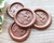 Cats Yin Yang Peel and Stick wax stickers - Copper
