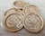 Ganesha Wax Seal Stickers Pale Gold