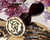 Geometric and Floral Monogram Wax Seal Stamp Design 1 Example C&A