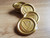 Contemporary Heart Peel and Stick wax seal sticker - 9ct Gold Pearl