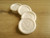 Contemporary Heart Peel and Stick wax seal sticker -  White Pearl