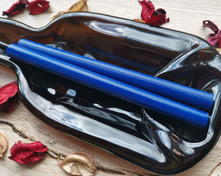 Royal Blue 11mm Large Glue Gun Wax Sticks handmade in Shropshire