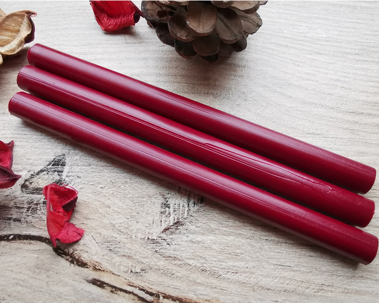 Ruby Red Plain 11x15mm LARGE Glue Gun Wax Sticks
