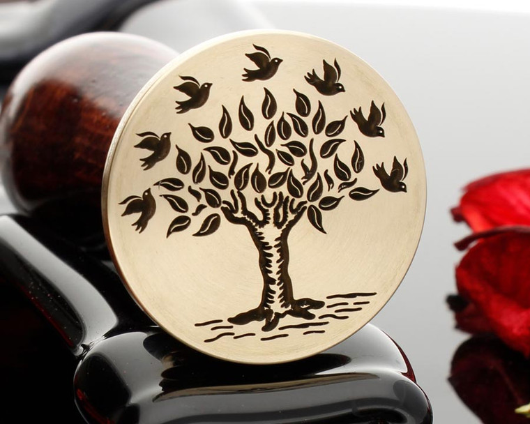 Birds Tree of Life Wax Seal Stamp