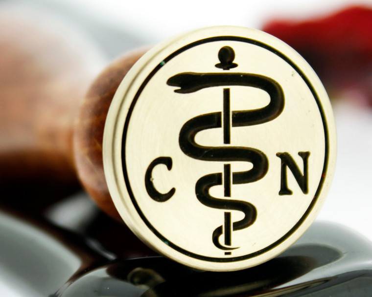 Medical Caduceus D2 Wax Seal Stamp