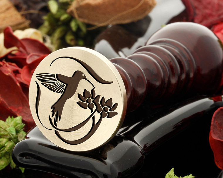 Hummingbird Flowers D2 Wax Seal