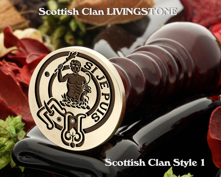 Livingstone Scottish Clan Wax Seal, Cufflinks, Signet Rings D1