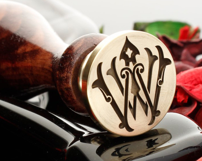 WW Victorian Monogram Wax Seal Stamp - Custom Wax N Seals