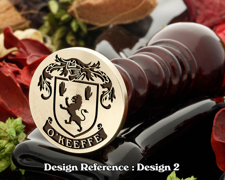 O'Keeffe Family crest wax seal