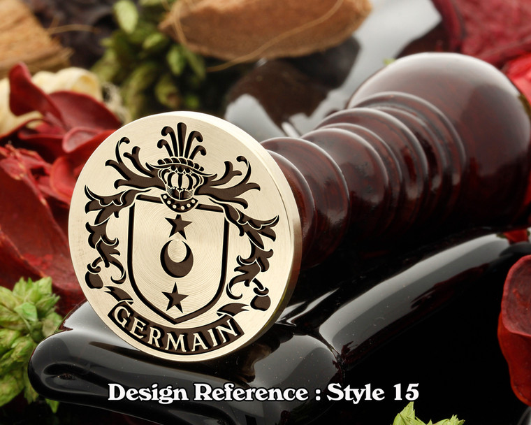 Germain Family Crest Wax Seal D15