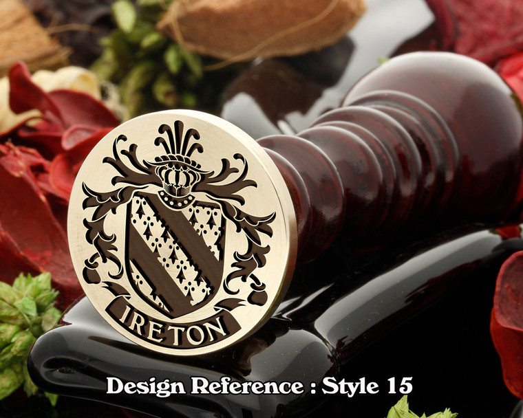 Ireton Family Crest Wax Seal D15