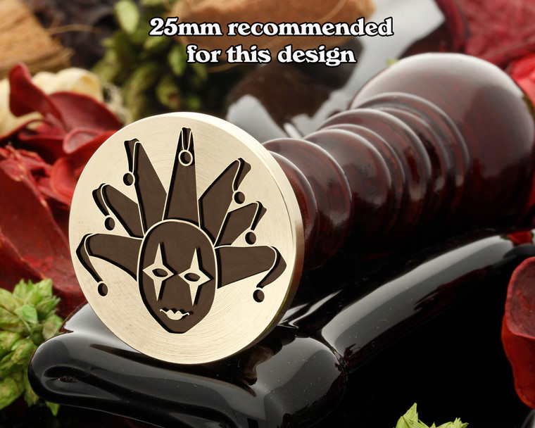 Jester mask wax seal