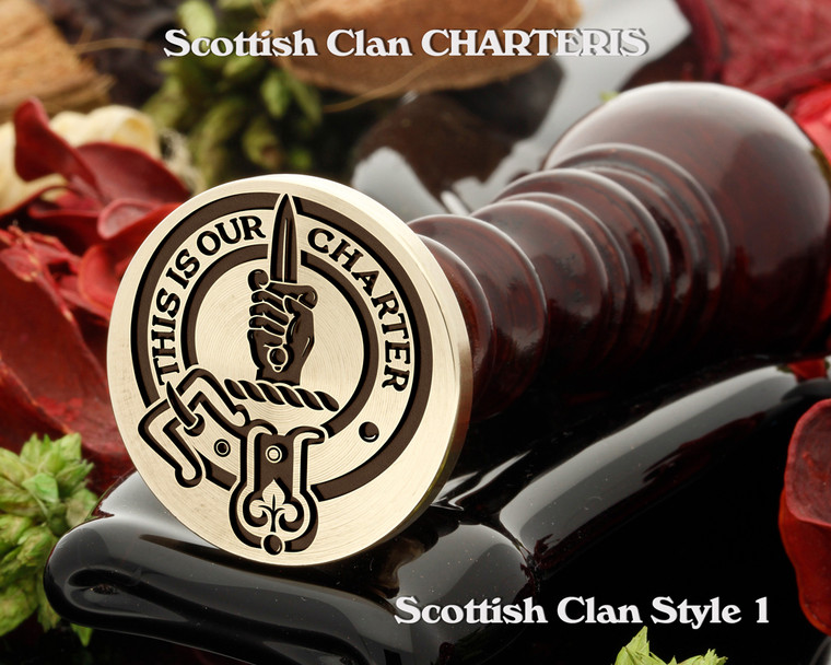 Charteris Scottish Clan Wax Seal D1, also available for Signet Rings and Cufflinks