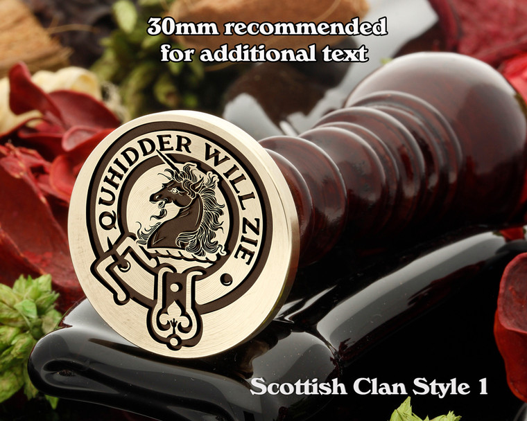 Stewart of Apin Scottish Clan Wax Seal D1