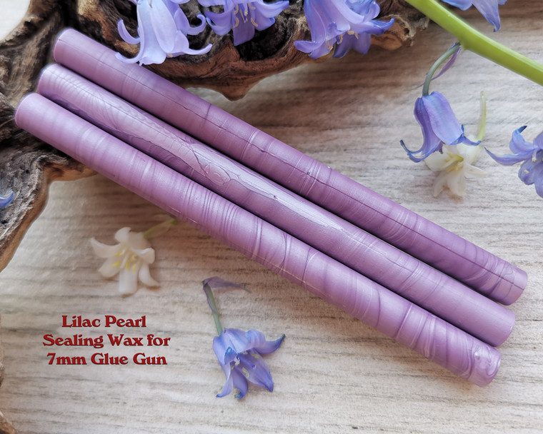 Pale Violet Pearl Sealing Wax Sticks for 7mm Glue Gun