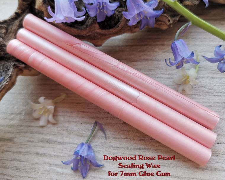 Dogwood Rose Pearl Sealing Wax Sticks for 7mm Glue Gun