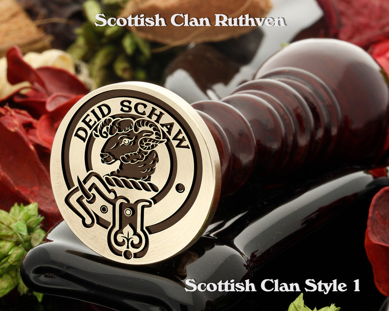 Ruthven Scottish Clan Wax Seal D1