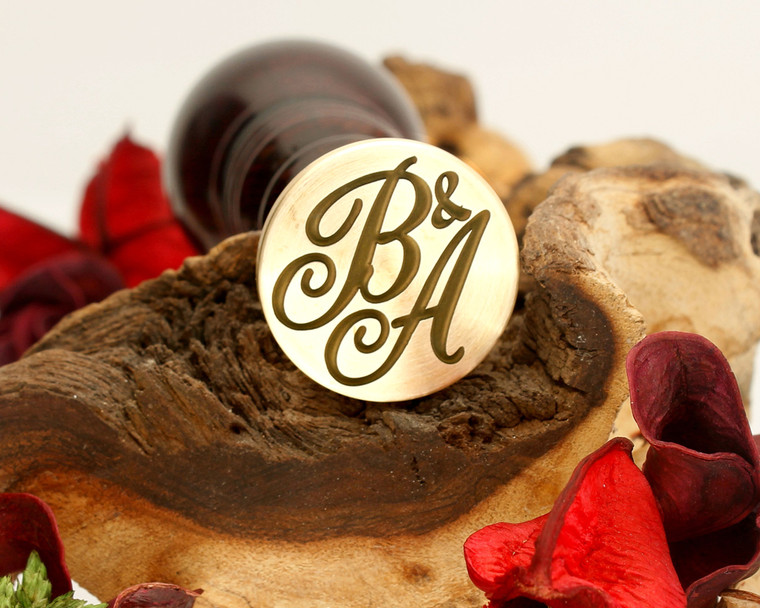 Initials "B&A" Sale Monogram Wax Seal