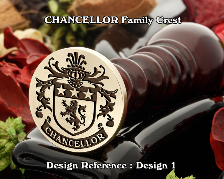 Chancellor Family Crest Wax Seal D1