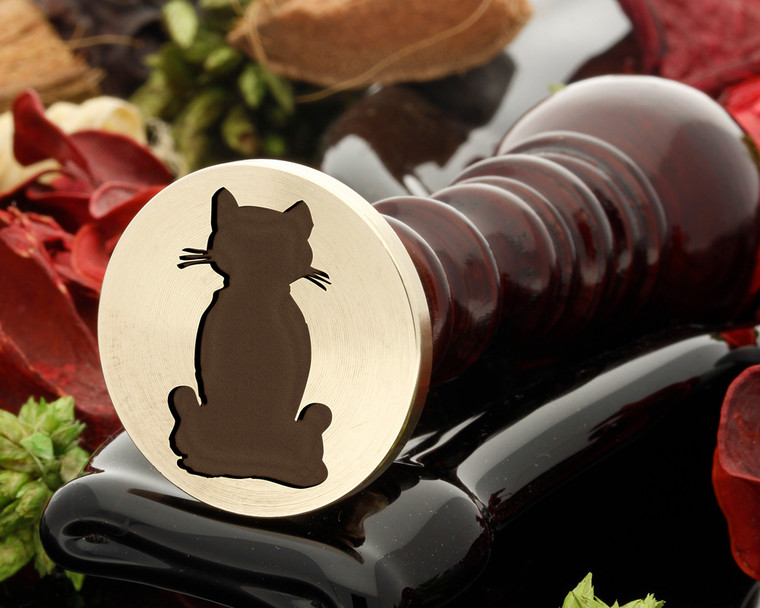 Cat D4 wax seal stamp