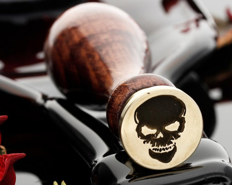 Wax Seal Custom Engraved Skull 9 (photo reversed)