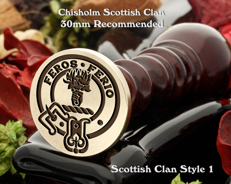 Chisholm Scottish Clan Wax Seal D1