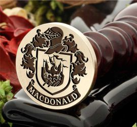 Custom Wax Seal Stamp - Custom Robinson Family Crest Wax Seal Stamp