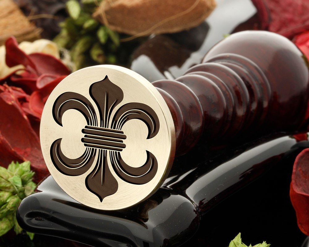 Fleur de Lys Wax Seal Stamp Designs Fleur de Lys Wax Seal Stamp Designs