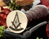 Masonic Square and Compass wax seal D9 from 30mm