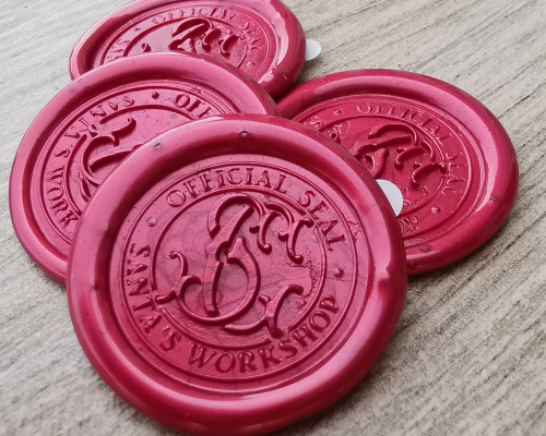 Polo norte oficial Auto Adhesivo Wax Seal-cartas De Santa