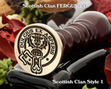 Ferguson (1) Scottish Clan Wax Seal, also for Cufflinks and Signet Ring D1