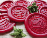 Santa Official Seal North Pole Monogram D1 Wax Seal Stickers Traditional Red