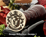 Stone Family Crest Wax Seal D1