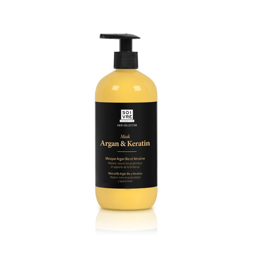 Soivre mascarilla argán & keratina 500 mL