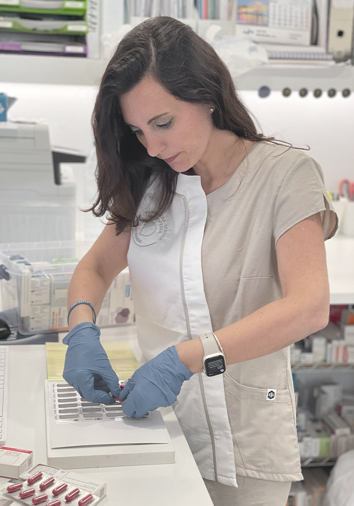 Elaboración de SPD, Farmacia Server en Miramar, Valencia