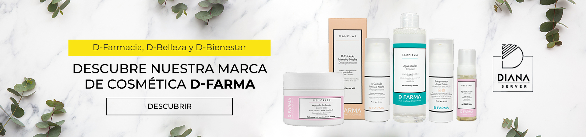 Descubre nuestra marca de cosmética D-FARMA, en Farmacia Server, Miramar