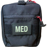 Black Rip-Away Med Pouch, front