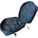 Black Rip-Away Med Pouch, open